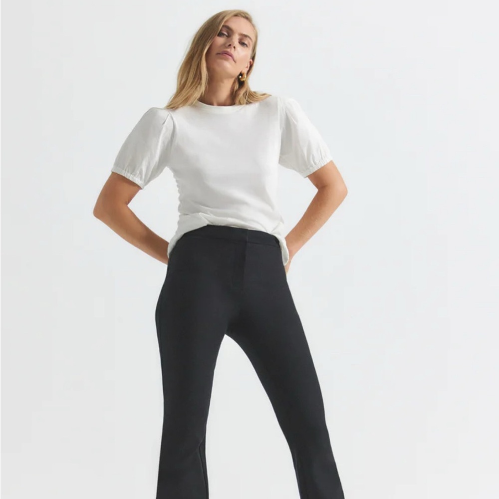 10 Crosby Derek Lam Classic Black Flare Pants